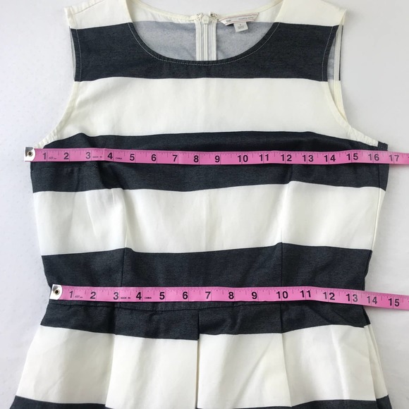 Gap Black & White Stripe Fit & Flare Dress Size 2 - Picture 9 of 10
